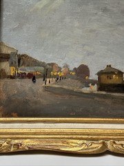 ANTIQUE FRENCH IMPRESSIONISM PAINTING LANDSCAPE MASTERFUL 1910’S CLAUDE FIRMIN