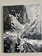 Original Acrylic Painting Textured on canvas 16”x 20” COA Signed By Juan Corral