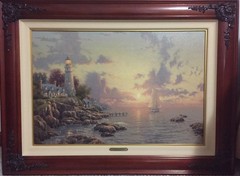 Thomas Kinkade SEA OF TRANQUILITY framed canvas print18″ X 27″ Limited Edition