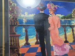 Otto Aguiar Framed Limited Edition Signed Giclee – Afternoon Promenade ***READ**