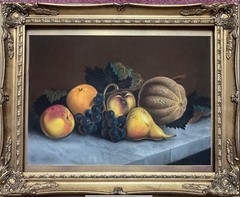 Still Life Fruit William Henry Chandler Pastel Painting (AMERICAN, 1854-1928)