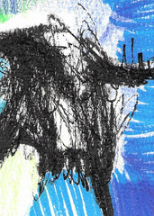 ACEO ATC CARD „Abstract 76“ REASOR Original Abstract Painting 2.5×3.5