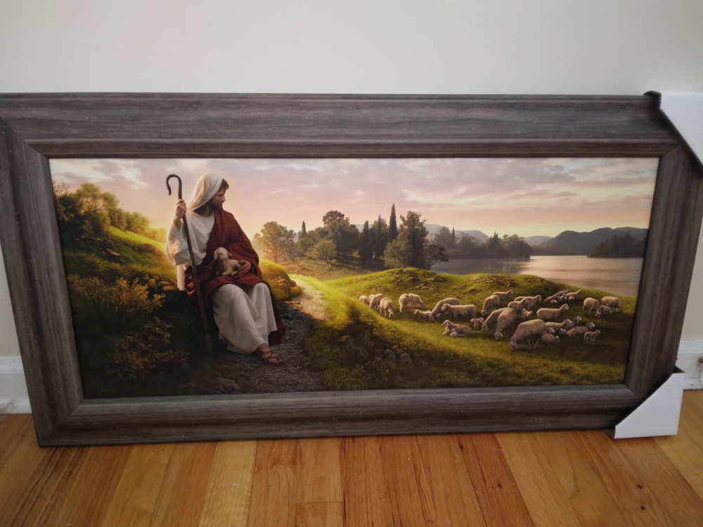 Dear to the Heart of the Shepherd – Giclee print by Simon Dewey, (Christ/flock)