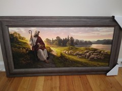 Dear to the Heart of the Shepherd – Giclee print by Simon Dewey, (Christ/flock)
