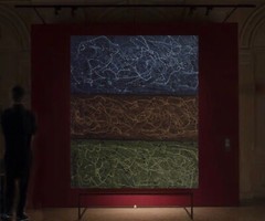 Jackson Pollock style Professional￼ Artist Canvas￼ painting￼ 72”X60”Abstract,6ft