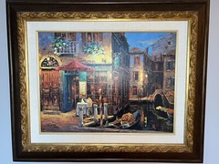 Viktor Shvaiko Gondolas Romance Giclee On Canvas Artists Proof