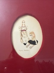 Vintage Country Americana Aesthetic Original Watercolor by Lynn Kaiser. 1970s.