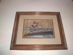 1980-81 Federal Duck Stamp Winner Plasschaert Original Painting Wood Duck NICE!