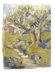 Listed Ruth Felker Thomas 1890-1960 American Impressionist Painting Provenance