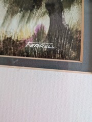 ​Herman H. Ferrell Original Watercolors | Quintessential Louisiana Bayou Signed