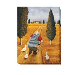 Lady with Fresh Bread by Herrero Gallery-Wrap Canvas Giclee Art (32 in x 24 in)
