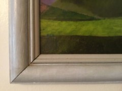 ORIGINAL SIGNED EXPRESSIONISTIC OIL PAINTING TITLED “HILLSIDE” 22 1/2” X 18 1/2”