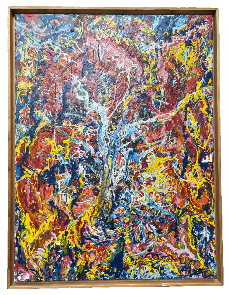 Abstract Art Acrylic Modern Painting Original Painting Dripping 60x80cm Picture