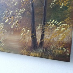 Radiant Autumn Forest Original Oil Painting Impressionist Landscape Wall Art