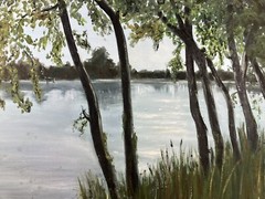 Landscape Oil On Canvas French School Frame: 55 X 72 Cm Artwork: 37 X 53.5 Cm