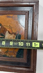 Antique Oil Painting Mexican Retablo Santo Atocha Christ Child Colonial 19th C.