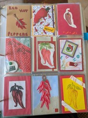 ACEO Art Cards Editions & Originals 9 Card Lot-Red Hot Chili Peppers- 2006