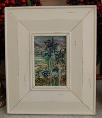 FRAMED ORIGINAL OIL ROYAL PALMS CUBAN SKY COUNTRY SCENE CUBA ARTIST: HECTO VIDAL