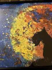 Lioness At Ease Under The Moonlight Night Signed By Artist Mata 2020 Original