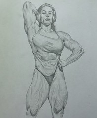 Original Fine Art Woman’s Portrait Pencil Drawing 8×11