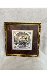 volailler fleuriste Paris 1996 set of 2 water color painting Restaurant decor
