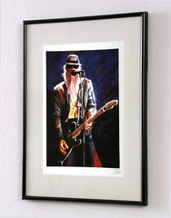 Kunst Druck Grafik MUSIK-LEGENDEN Bild handsigniert, limitiert, nummeriert