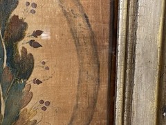 19th Century Massachusetts General Lafayette Theorem On Velvet Peacock