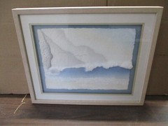 „Cresting Wave“ 3-D Framed Art Ocean Waves Seagulls JCPenney 21″ x 17″