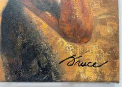 Bruce Lee Painting – Enter The Dragon painting signed Bruce