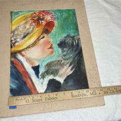 Lot Of 2 Original Portraits Young Woman & Dog; Young Man Acrylic On Canvas 11×14