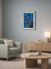 Original Abstract Flower Vase Painting 16×20 Canvas Modern Wall Art Home Decor