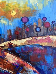 Oil Painting A Chidhood Dream V. Zadorozhnya Unframed Original Art nAAA3330