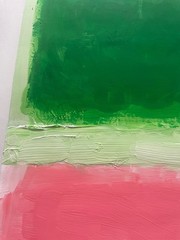 Mark Rothko Original Paintings Paper Pink Green Abstract Minimalist Signed F19