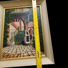 Oil on Board Von Gunther Brulatour Ct. New Orleans In Vtg MCM Frame 19.5″x15.5″