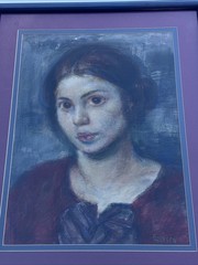 ANTIQUE PORTRAIT PAINTING WOMAN FEMALE MODEL EJNAR EINAR HANSEN FAMOUS LISTED