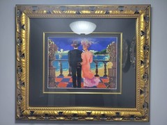 Otto Aguiar Framed Limited Edition Signed Giclee – Afternoon Promenade ***READ**