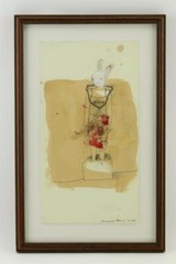 Peregrine Honig – Trophy Stock (2000) ORIGINAL, Mixed Media on Paper
