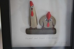 Framed rock art. Artist out of Oregon. In excellent condition.