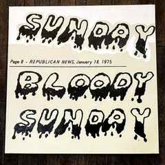 Kevin Bouton-Scott Conceptual Art Painting on Canvas „Bloody Sunday“ 30×30 2020