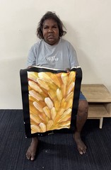 Esther Haywood Petyarre 💕Aboriginal Art COA Supplied. 61cm X 38cm EH22ML