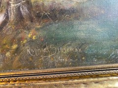 Raphael Senseman (1870 – 1965) „Landscape Scene“ Oil Painting -Signed And Framed