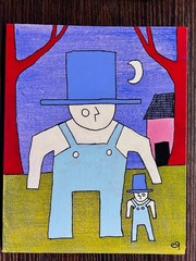 e9Art 8×10 ‚hereditary disposition‘ art brut outsider rural farmer folk naive