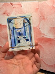 Chefchaouen No. 2 of 7 — Original Hand-Painted Gold Leaf Art Card | 1st Edition