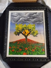 David Najar Original Oil Painting on Canvas (Spring Vibrance) Signed/Framed