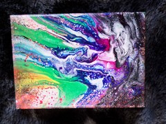 „Autism Awareness“ By LMS Acrylic Fluid Art Denver Colorado