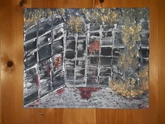 Ashes of Mariupol 16×20″ Canvas Painting by Leland Butler