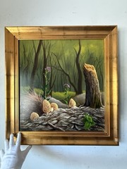 ANTHONY BENTON GUDE VINTAGE MODERN REALISM LANDSCAPE OIL PAINTING SURREALISM ART