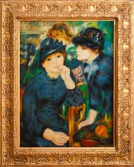 Antique French Impressionist Women In Black – Pierre-Auguste Renoir (1841-1919)