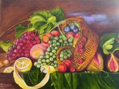 Original Painting oil on canvas, Still Life, 18x24inch, Kitchen Decor, home Gift