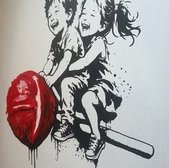 Original street art painting urban art canvas in Banksy style unique hand painted